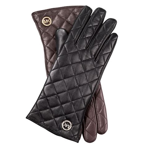 leather michael kors gloves|Michael Kors black leather gloves.